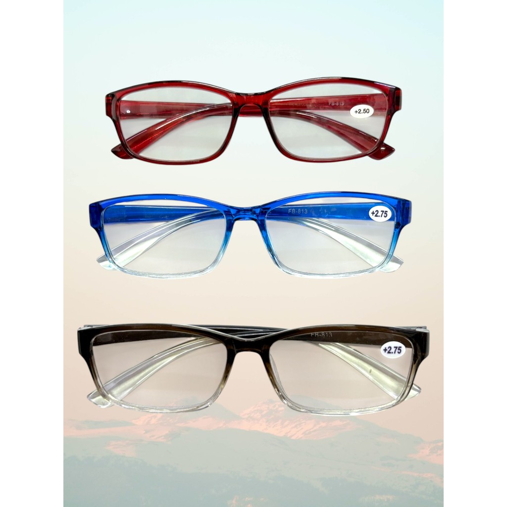 แว่น สายตา ยาว กรอบใส ป้องกันแสงสีฟ้า ทรงกลม 1.00+1.50+2.00+2.50+3.00+3.50+4.00 พร้อมส่งในไทย