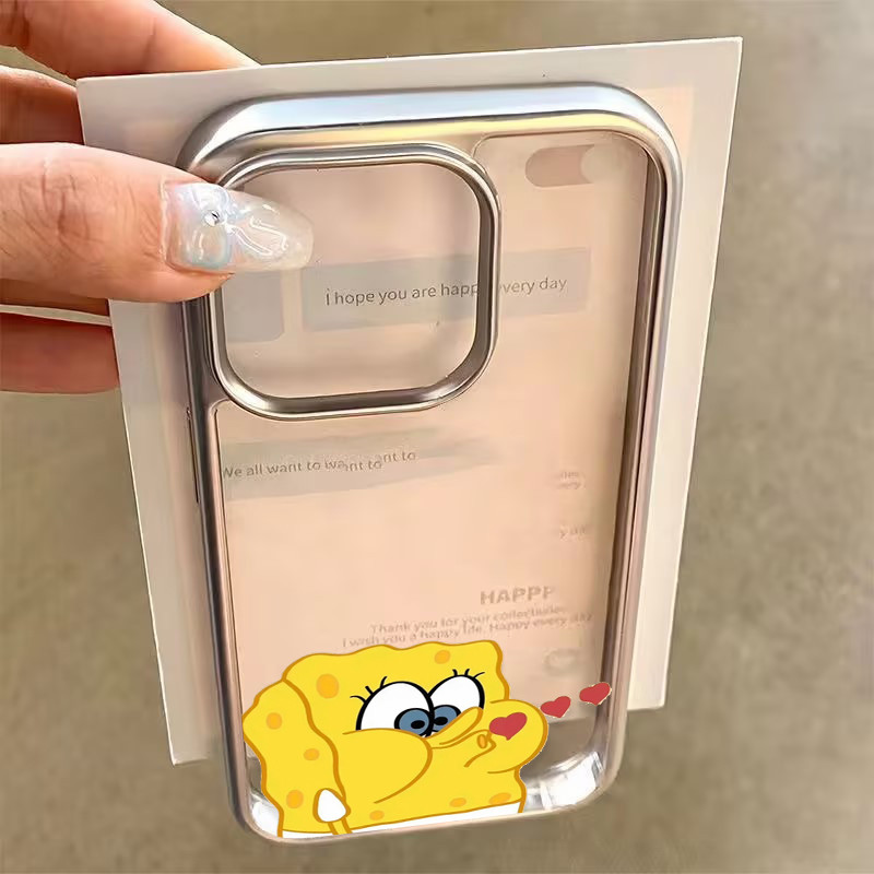 เคสซิลิโคนลายการ์ตูน สปองจ์บ็อบ แพทริคสตาร์ เคส 16 11 15 13 14 12 Pro Max 7 16 8 14 15 Plus XR X XS MAX SE 2020 เคส