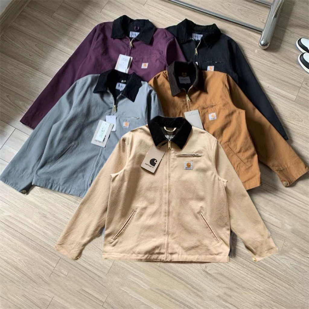 รุ่นสูง Carhartt Carhartt Carhartt สายหลัก Detroit ห้าสีเครื่องมือบาง Retro ผ้าใบเสื้อแจ็คเก็ต