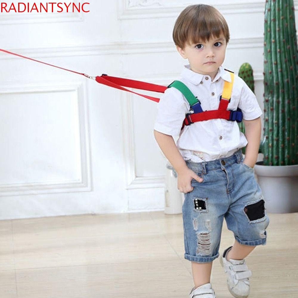 Radiantsync Baby Walker Safety Helper สบายเข็มขัดยาวนุ่มปรับกลางแจ้ง Breathable ลื่นสายจูงเด็ก