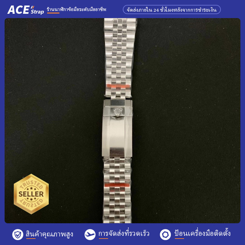 ใช้กับสายนาฬิกาสแตนเลส Rolex GMT Greenwich Mean Time 904L ขนาด 20mm