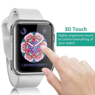 กรอบป้องกันหน้าจอ TPU อ่อนนุ่มโปร่งใส for Apple Watch Ultra/SE 3 2 Series 11 10 9 8 7 6 5 Iwatch 49 46 45 44 42 41 40 มม