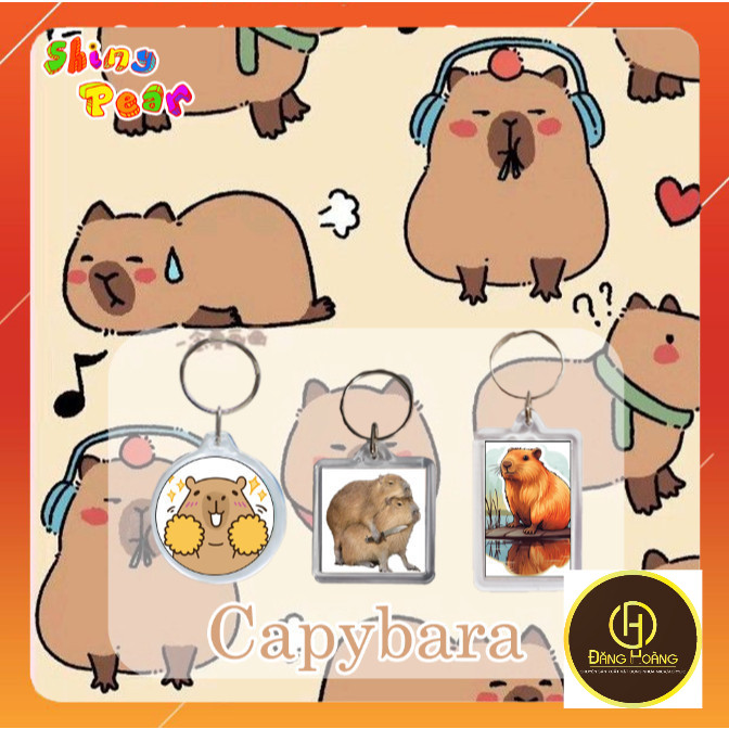 [Meme Capybara] - พวงกุญแจ Meme Capybara/พวงกุญแจใช้เป็นของขวัญหรือตกแต่ง | ร้านค้า รับพิมพ์ขอ
