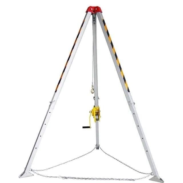 3ขาช่วยชีวิต,รอกสามขาม,Tripod,สำหรับงานหย่อนและดึงคนออกจากอุโมงค์ อับอากาศพร้อมรอก มือหมุน 30 เมตร