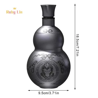 Ruby Lin Wukong Theme Gourd สไตล์ 500ml ขวดน้ําฉนวนกันความร้อนถ้วยเกม Hobby คอสเพลย์แบบพกพากลางแจ้งกีฬาขวดน้ํา