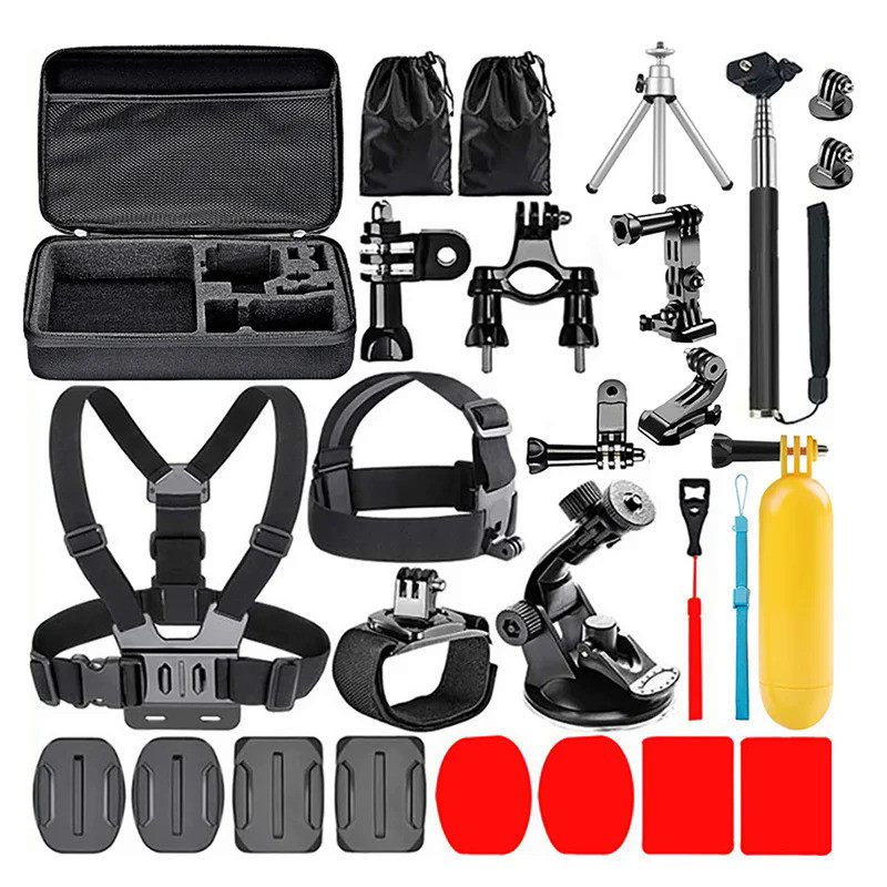 ชุดอุปกรณ์เสริมกล้องแอคชั่นสำหรับ Gopro Hero 12 11 10 9 8 7 6 5 4 Max Mount Session YI 4K SJCAM EKEN