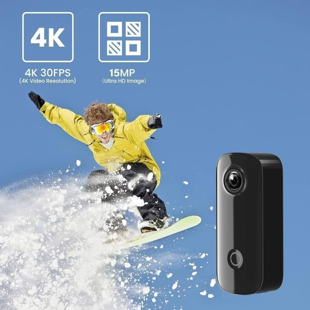 🇹🇭🔥แบรนด์แท้🔥SJCAM C100/ Plus กล้องแอคชั่น 4K ของแท้ Action Camera กล้องกันน้ำ กล้องติดหมวก มีระบบกันสั่น thumbnail 5
