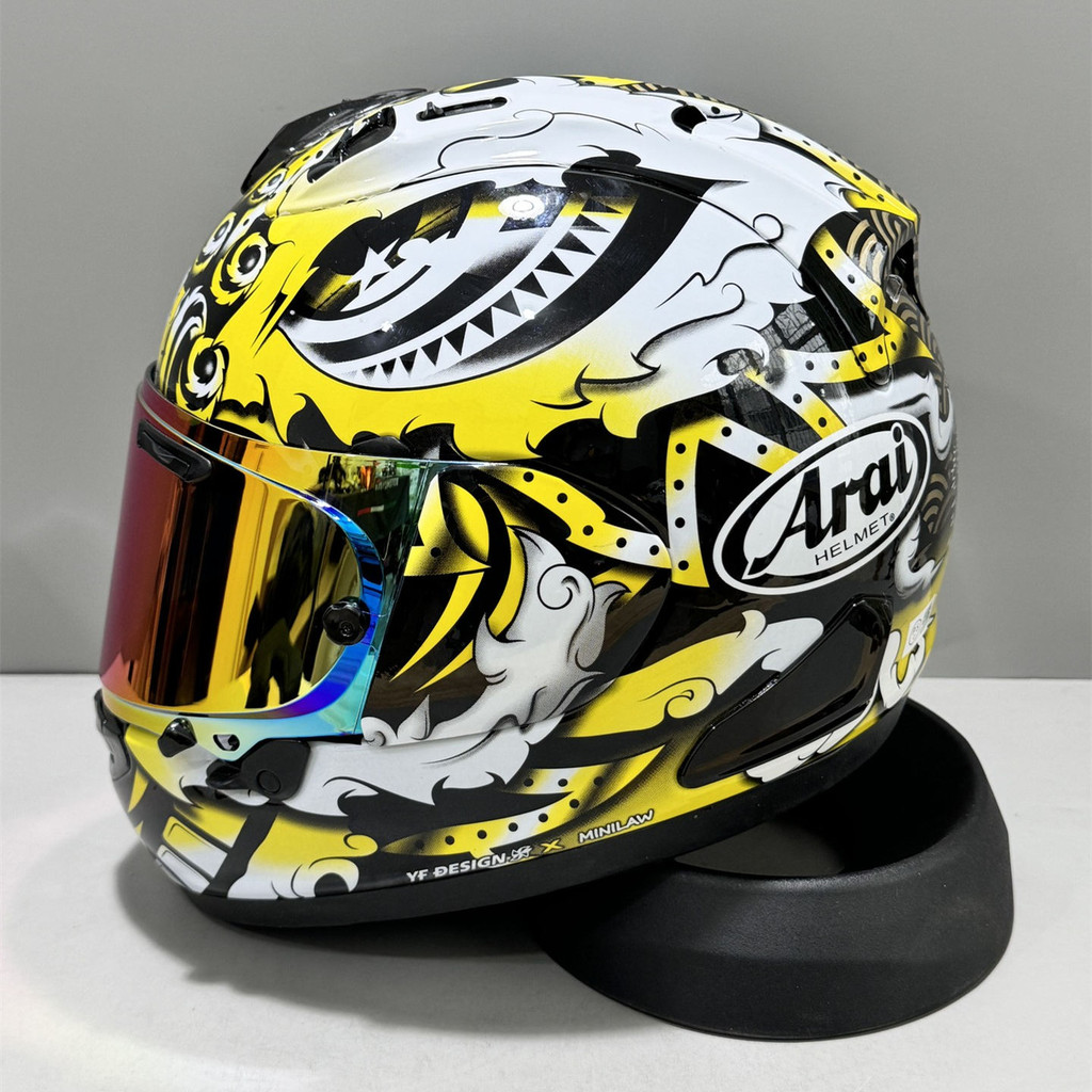 Arai RX7X Golden Lion หมวกกันน็อคแบบเต็มหน้า Arai RX7X หมวกกันน็อคแบบเต็มหน้า Arai ขี่หมวก Full Face