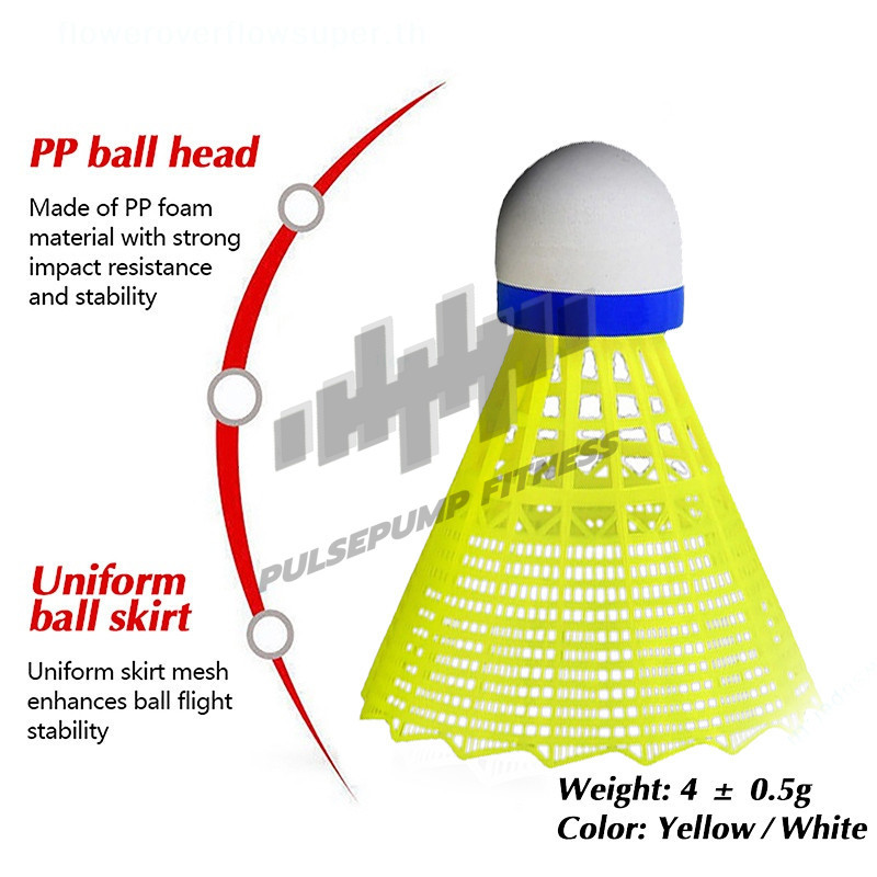 ลูกแบดมินตัน ( 1 ชิ้น) อุปกรณ์กีฬา ลูกพลาสติก ลูกขนไก่ อุปกรณ์กีฬาที่ทนทาน - รูปที่ 7