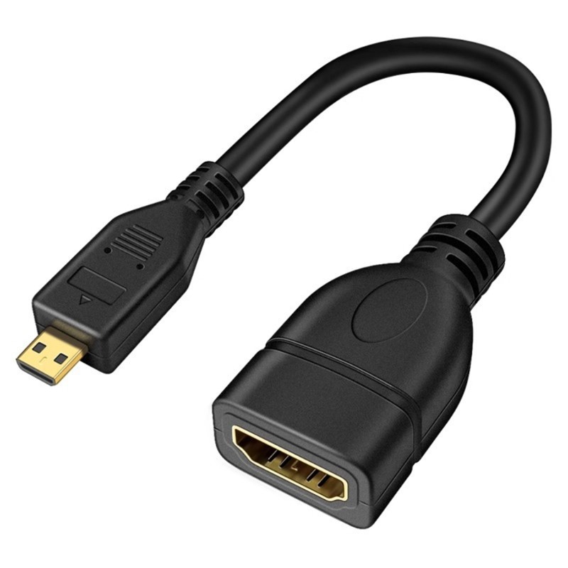 บ้าน อะแดปเตอร์ ไมโครHDMI ชายกับหญิงสําหรับการเชื่อมต่อด้วยสมาร์ทโฟนแท็บเล็ตและอื่นๆ