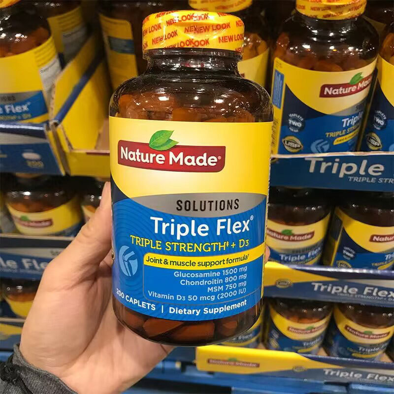 US Direct Mail Nature Made Triple Flex Amino Sugar วิตามิน Chondroitin 200 แคปซูล 316