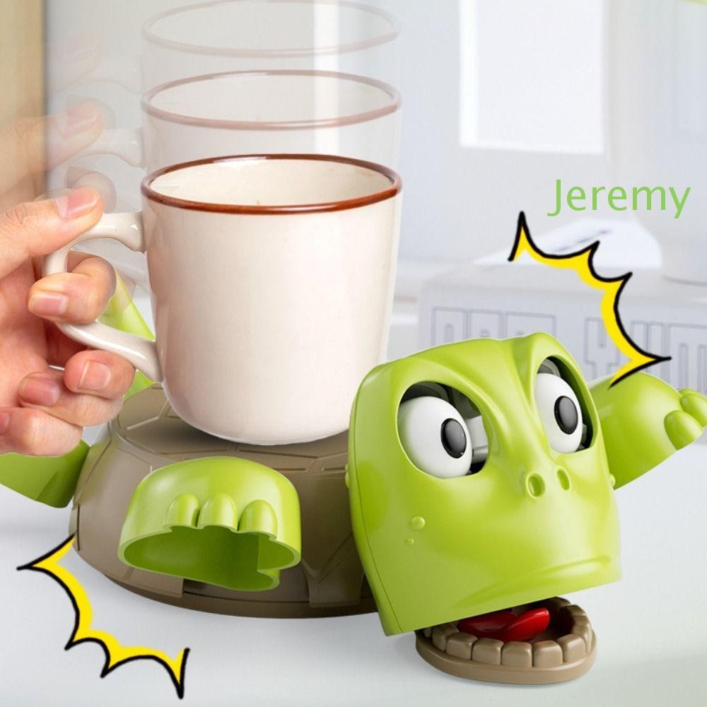 JEREMY1 Panicked Turtle Coaster, ABS Frightened Turtle Turtle Cup Pad Quirky Toys, Fun Mug Holder Fu