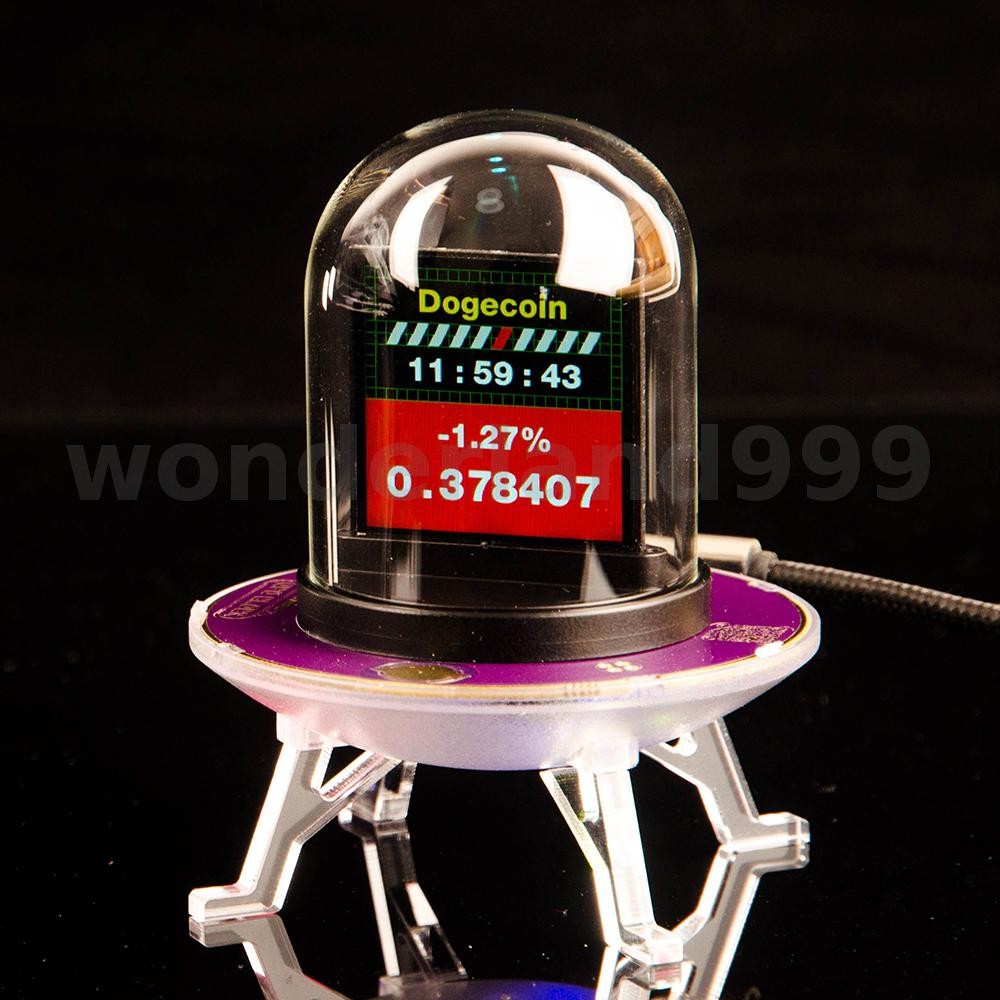 Ufo-clock นาฬิกาสภาพอากาศสร้างสรรค์จอแสดงผล LED มัลติฟังก์ชั่น UFO-Clock Creative Weather Stock Exch