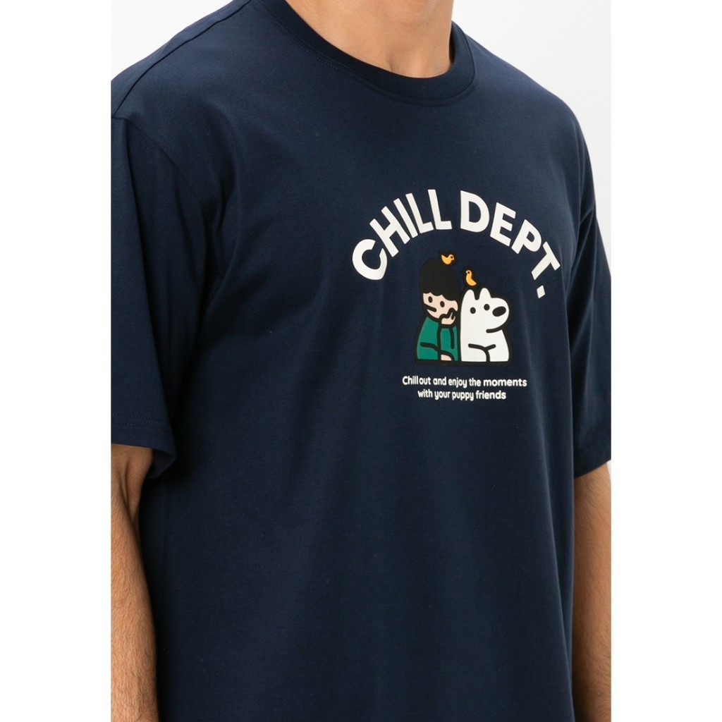 Giordano MEN [Giordano x Matsui] เสื้อยืดพิมพ์ลายผ่อนคลายแขนสั้นผู้ชาย 0 01094249
