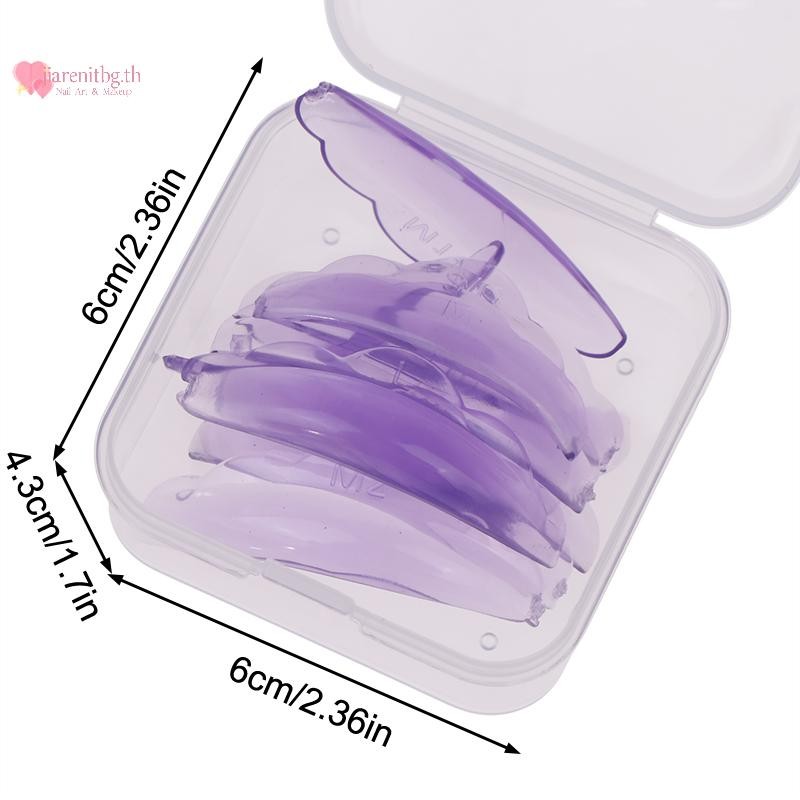 RENBG 5 คู่ซิลิโคน Eyelash Perm Pad ล้างทําความสะอาดได้ยก Eyelash Curler Lashes Rods เครื่องมือแต่งหน้า TH - รูปที่ 3