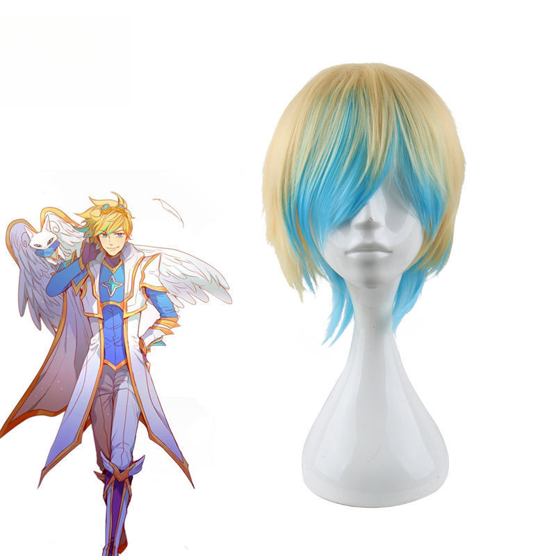 League of Legends - Star Guardian Ezreal Cosplay Wig Simulated Scalp Heat Resistant Synthetic Hair P