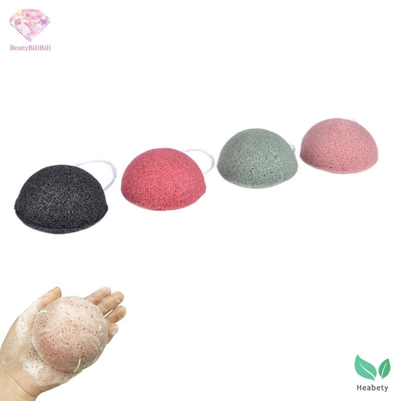 Heabety Konjac Sponge พัฟบุกธรรมชาติ ล้างหน้า ฟองน้ําทําความสะอาด ฟองน้ําแต่งหน้า Konjac Sponge ใหม่ – โปรปัง
