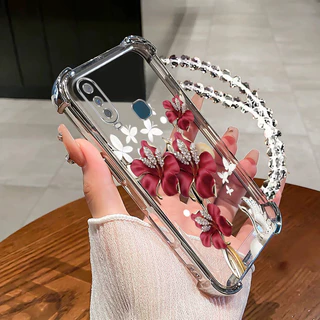 กันกระแทกcase สําหรับ vivo Y11 Y12 Y15 Y17 Y19 Y19S เคสโทรศัพท์ TPU สร้อยข้อมือล่าสุด 2025 ดีไซน์ใหม่ความงาม softCase