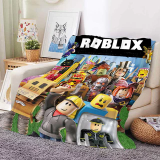 ผ้าห่มฟลีซอุ่นสำหรับโซฟาฤดูหนาวเกม B-Roblox เตียงนอนขนฟูผ้าห่มนุ่มขนาดคิงไซส์ผ้าปูที่นอนไมโครไฟเบอร์ของขวัญวันเกิด