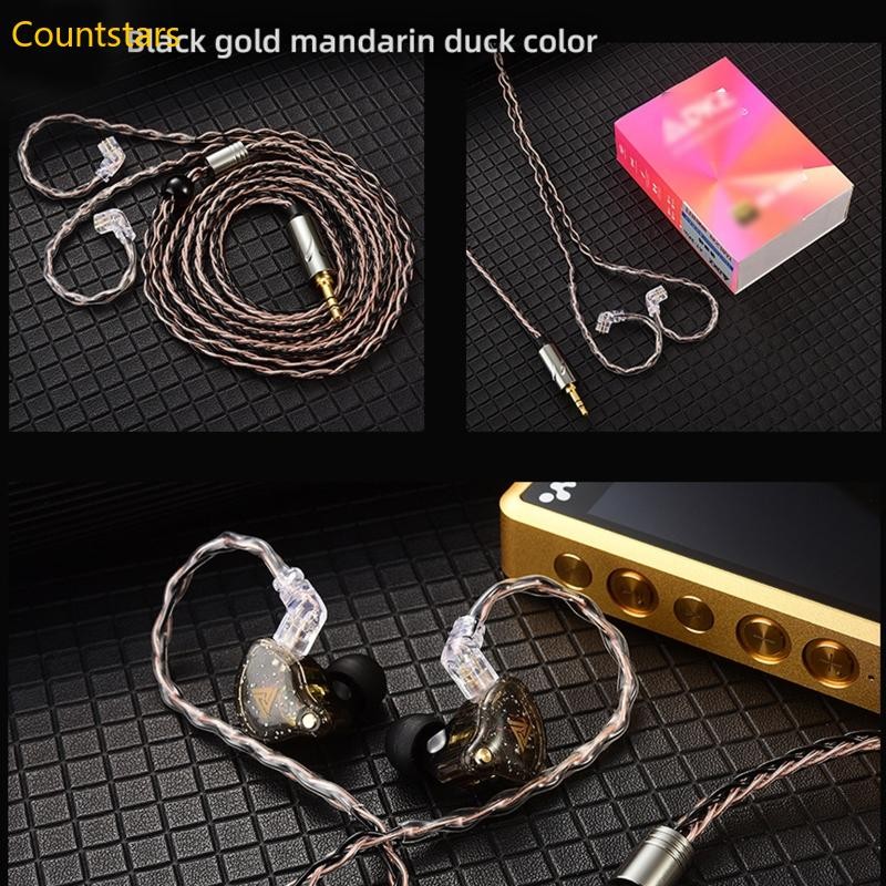 Cou 8Core หูฟังสายต่อ 0 78 มม. 2 พินสําหรับ QKZ-ZXN ZXT AK6