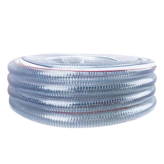 สายPVC มีลวด ขนาด 1นิ้ว แบ่งขาย 1 เมตร ตรา SUPER (วงใน 2.5cm.) สายยางไส้ลวด สายพีวีซี สายส่งแก๊ส สายส่งน้ำมัน ดี