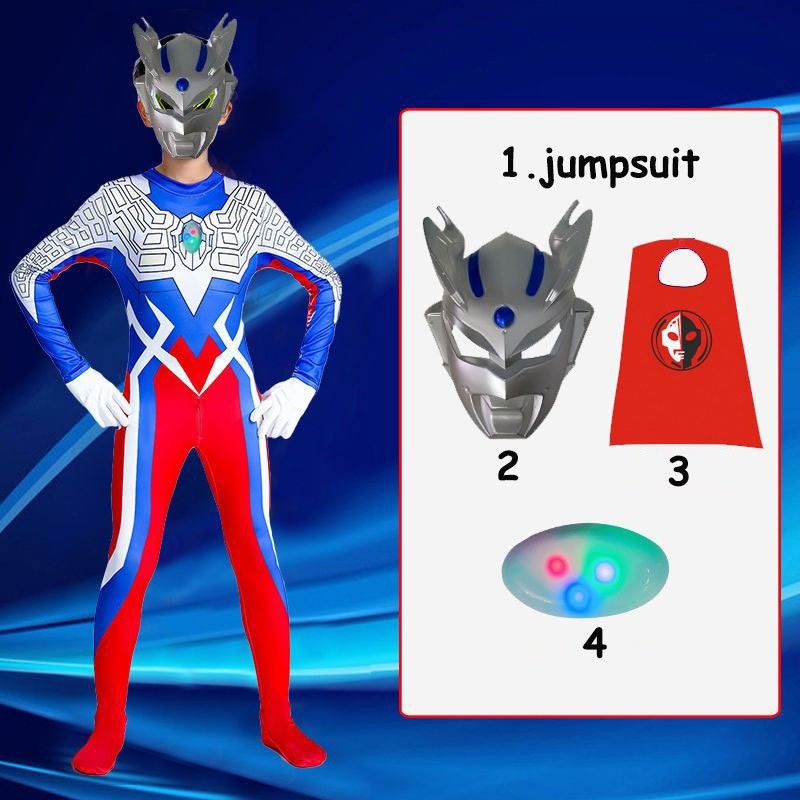 Noe ชุดจั๊มสูท เครื่องแต่งกาย ลายการ์ตูนอุลตร้าแมน ชุดจั๊มสูท คอสเพลย์Serodiga Obujied Galaxy Zeta U