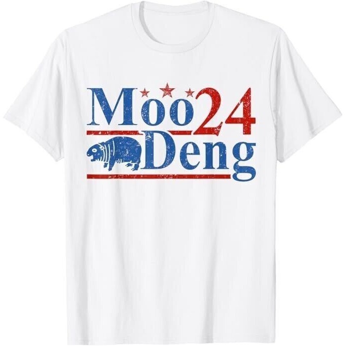 ตลก Moo-Deng Baby Pygmy Hippo สวนสัตว์น่ารักสําหรับครอบครัวเสื้อยืด