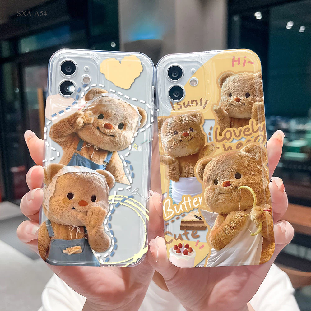 โปร่งใส เคส For Samsung Galaxy A15 A14 A13 A12 A11 A10S A06 A05 A05S A04 A04S A03 A03S M12 M11 เคสโทรศัพท์ เคสซัมซุง TK
