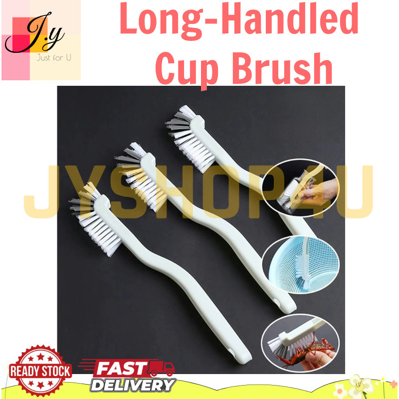 (JYSHOP4U) ยาว-Handled ถ้วยแปรงกุ้งก้ามกรามแปรง Handy เครื่องมือล้าง Wall Breaker เฉพาะแปรงทําความสะ