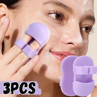 3pcs Silicone Cleaning Brush Soft Facial Clean Massage Makeup Remover Face Wash Brushe Skin Care