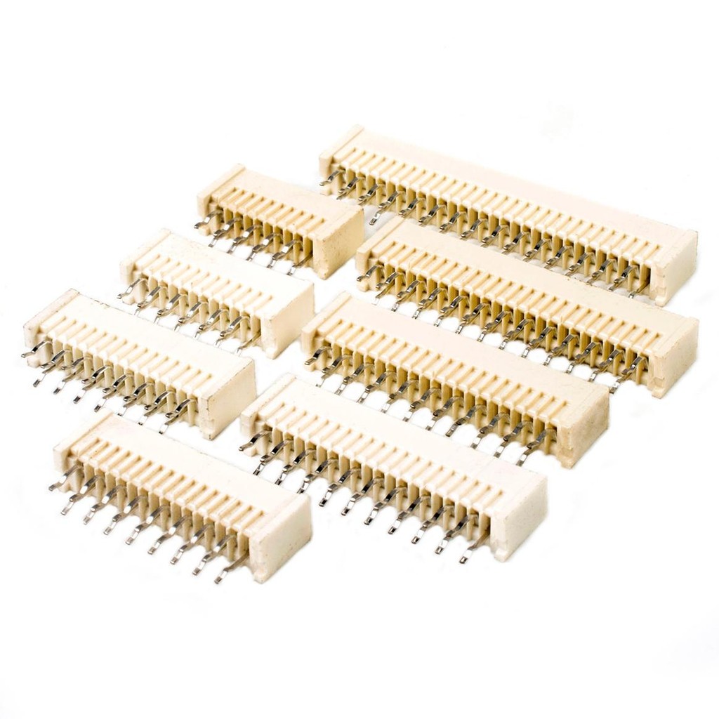 1.0 มม.Pitch 4Pin ~ 40Pin FFC FPC Connector ใส่การหันหน้าไปทางแนวตั้ง