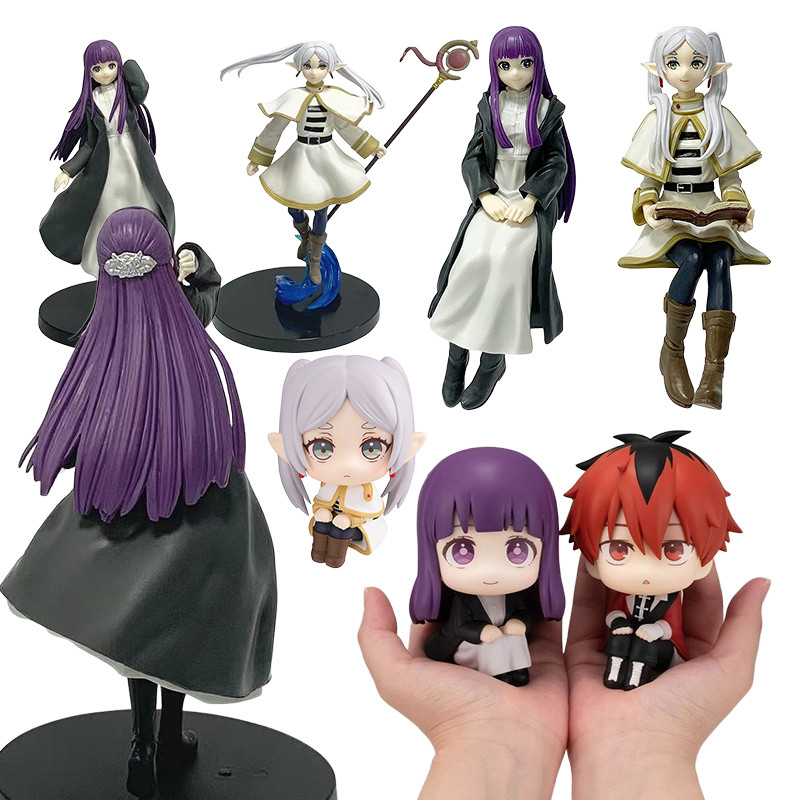 Frieren เครื่องประดับตุ๊กตานั่ง Frieren: Beyond Journeys End Animation Model Desktop Jewelry