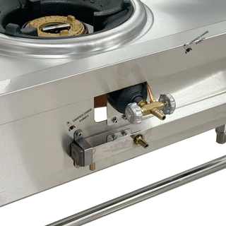เตาแก๊สสแตนเลส3หัว หัวเตาKB5 KB7 KB8 แรงดันสูง Stainless high pressure frying stove