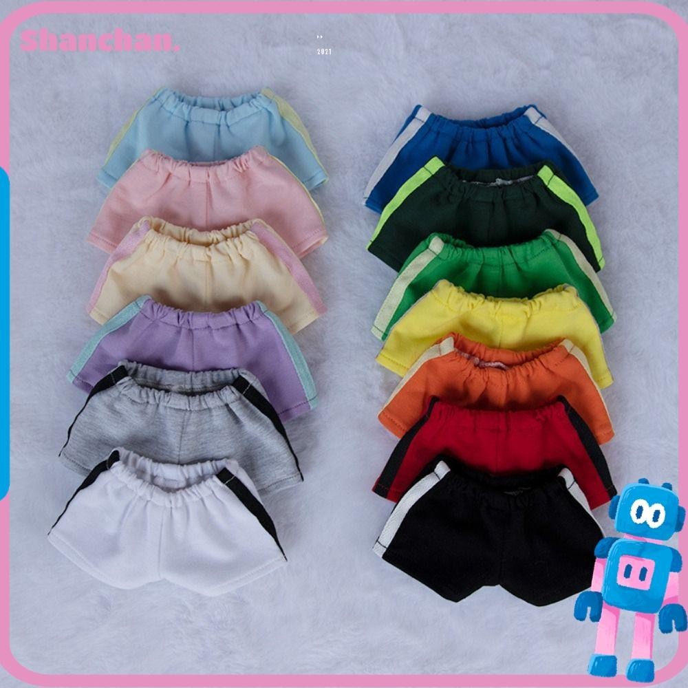 Shanchan กางเกงขาสั้นลําลอง ผ้าฝ้าย 10 ซม. 10 สี สําหรับตุ๊กตา