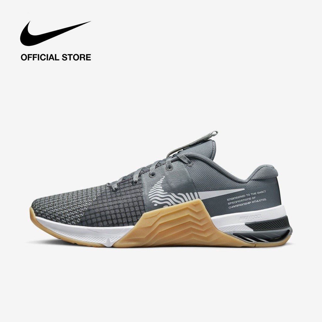 Nike Metcon 8 รองเท้าผ้าใบ สีดํา สีเทา สําหรับผู้ชาย 8