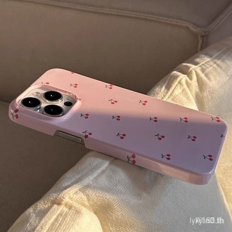 เคสโทรศัพท์มือถือแบบแข็ง ลายดอกซากุระ ขนาดเล็ก สไตล์เกาหลี สําหรับ iPhone 7 8 plus x xs XR xsmax 11 12 13 14 15 Pro Max