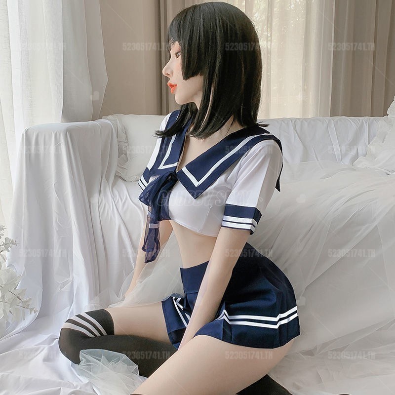 ชุดนอนเซ็กซี่สาวอวบ ชุดนอนไม่ได้นอน👙ชุดนอนกระโปรงเซ็กซี่ แต่งจับจีบ ประดับโบว์ ขนาดใหญ่ สไตล์ญี่ปุ่น สําหรับนักเรียน
