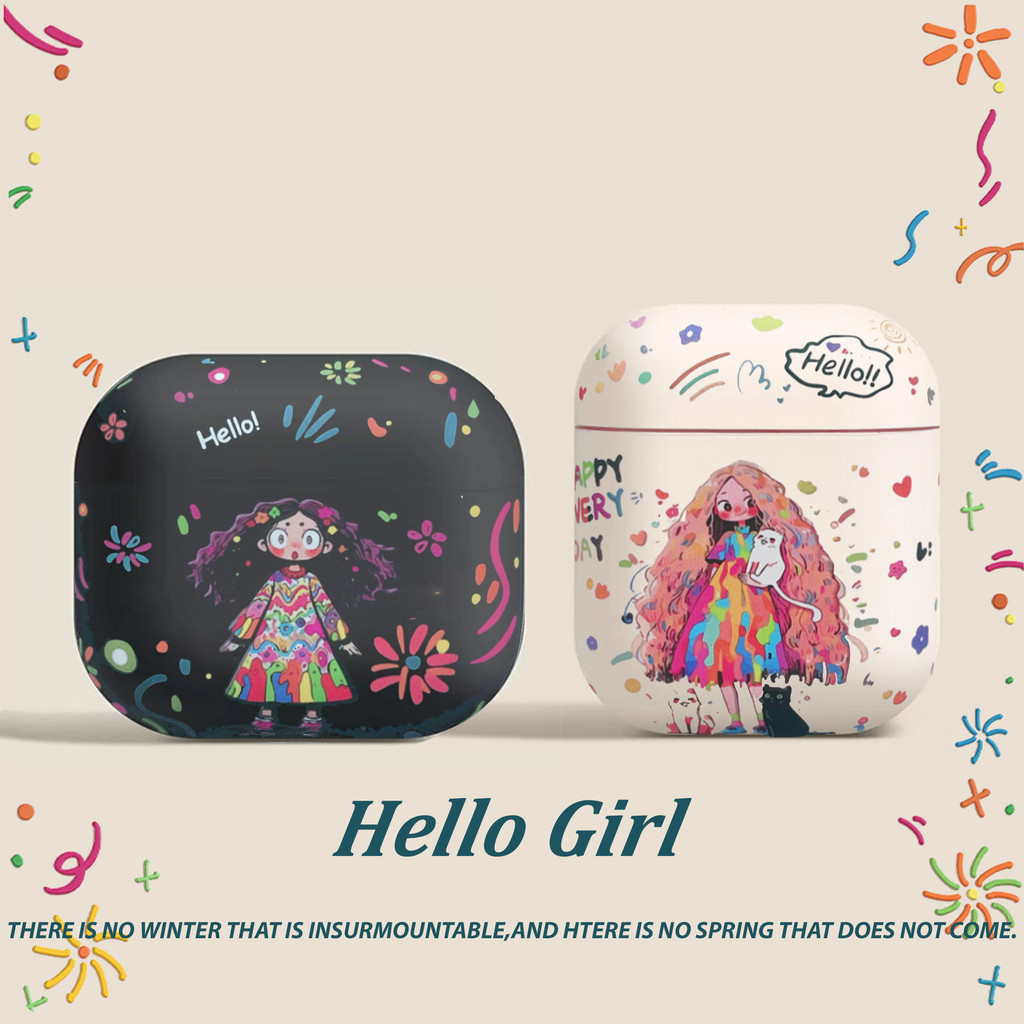 เคสหูฟัง TPU สำหรับสาว ๆ ที่น่าตกใจสำหรับ AirPods4 gen Case Frosted Case หูฟังป้องกันกรณีใหม่สำหรับ AirPodsPro2 หูฟัง เคส AirPods Pro ที่เข้ากันได้ เคส AirPods2gen