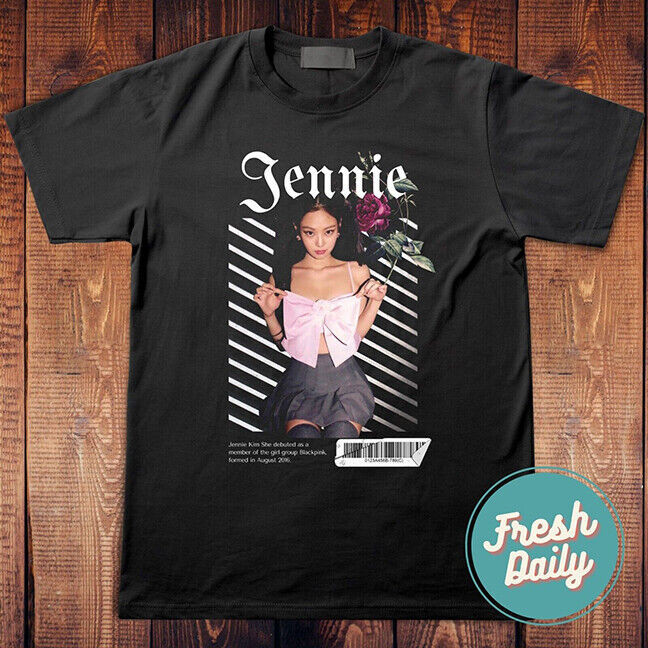 Jennie Blackpink T Shirt Born Pink Shirt Jennie Blackpink Merch K Pop Shirt