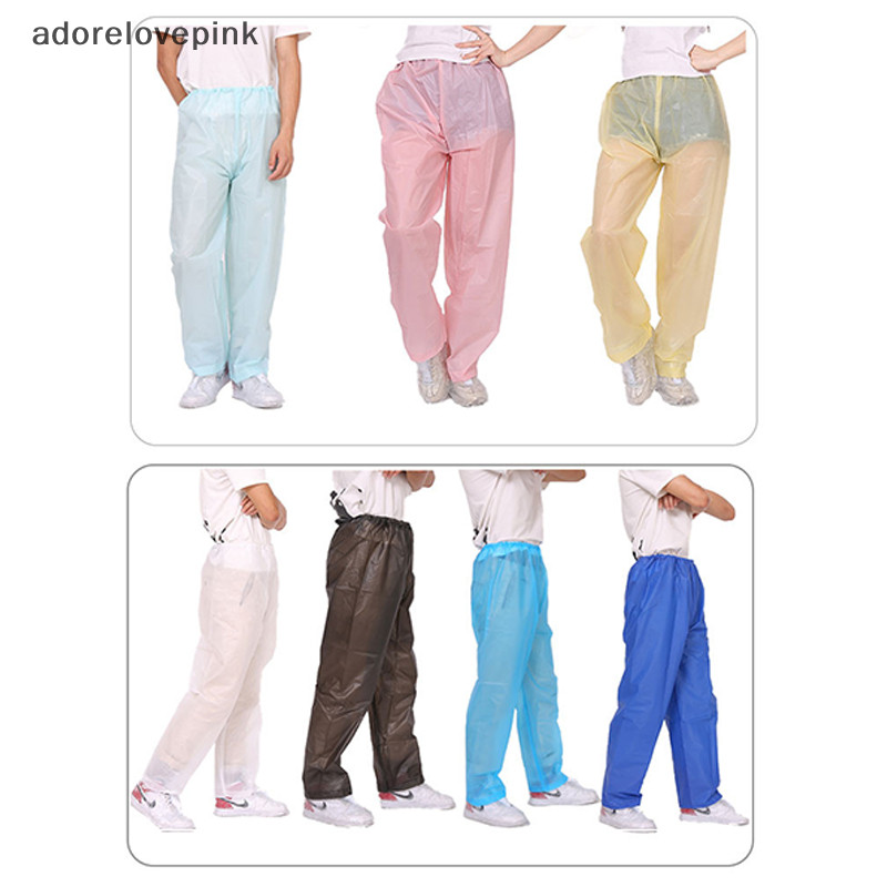 Adorelovepink กางเกงกันฝนกันน ้ ํา PU Snow Trousres เสื ้ อกันฝนกีฬากลางแจ ้ งเด ็ กวัยหัดเดิน Playsuit th