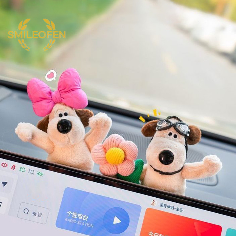 [Smileofen ] Kawaii น ่ ารักอัตโนมัติตกแต ่ งภายใน Plushie อุปกรณ ์ เสริมการ ์ ตูนอะนิเมะ Gromits ตุ ๊ กตาตุ ๊ กตารถ Central Control ตกแต ่ งหน ้ าจอใหม ่