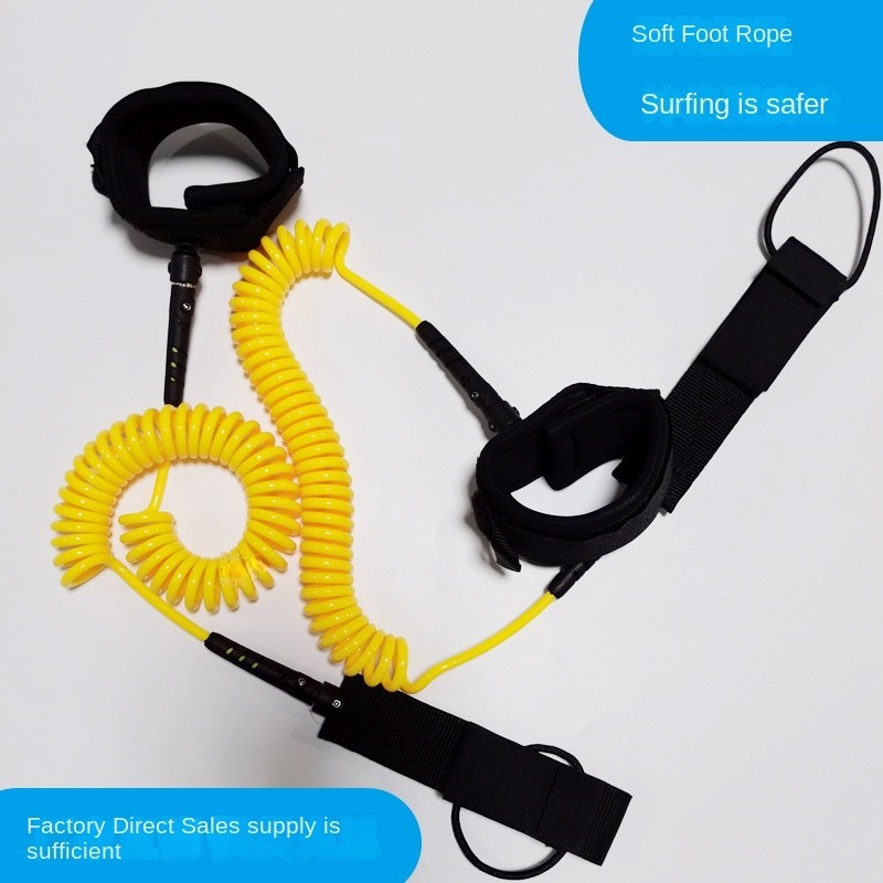 Pulp Board 7.0 เชือกเท ้ าเชือกความปลอดภัย SUP กระดานโต ้ คลื ่ น 360 องศาหมุนเชือกช ่ วยชีวิตท ่ องเชือกลาก