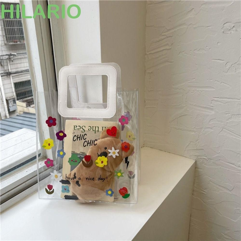 Hilario PVC โปร ่ งใส Bag, ดอกไม ้ ของขวัญกระเป ๋ า Jelly Bag, น ่ ารัก Tote กระเป ๋ าผู ้ หญิงกระเป ๋ าถืองานแต ่ งงาน Candy กระเป ๋ าเก ็ บเครื ่ องสําอางสาว