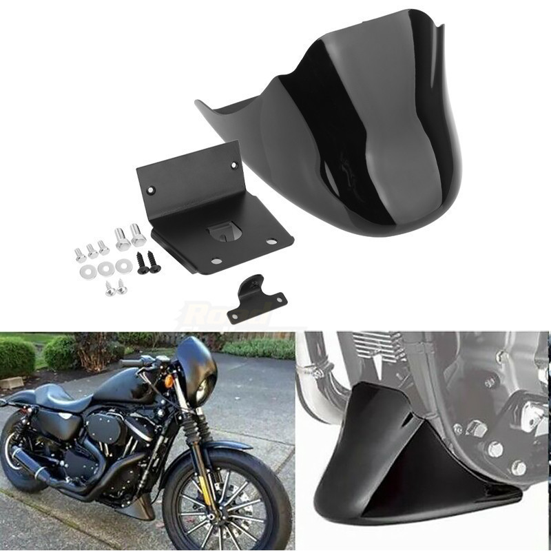 YJ High Quality Motorcycle Front Bottom Spoiler Mudguard Air Dam Chin Fairing For Harley Sportster X