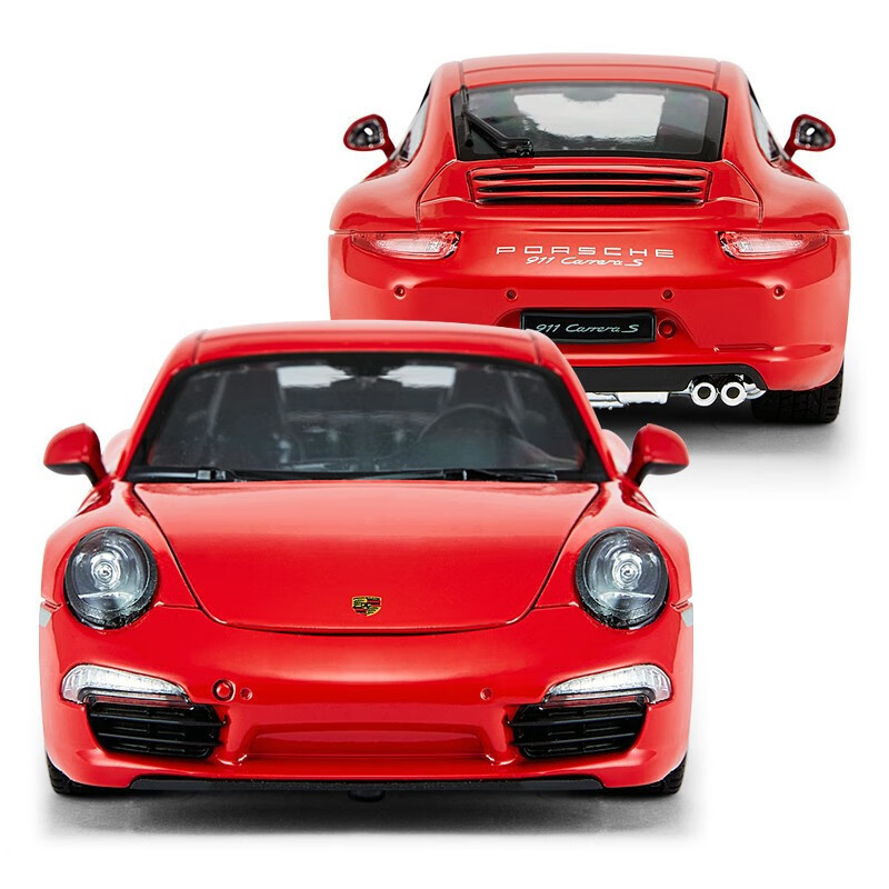 1: 24 Porsche 911 Carrera โลหะผสมรถสปอร์ตรุ่น Static เปิดประตูพวงมาลัย Linkage ของเล่นเลื่อน - รูปที่ 6