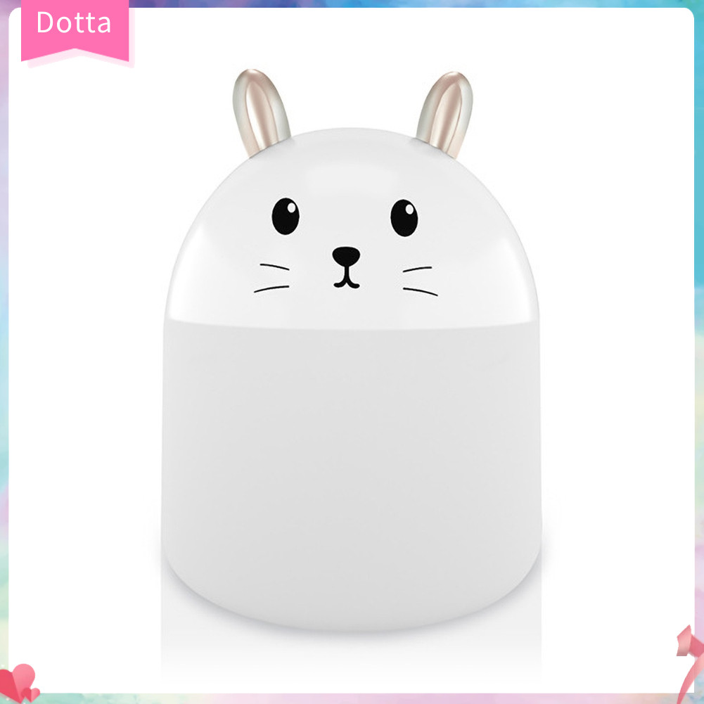 Dottam|  Mini Ambient Light Rabbit Car Humidifier USB Powered Aroma Diffuser เครื ่ องฟอกอากาศ