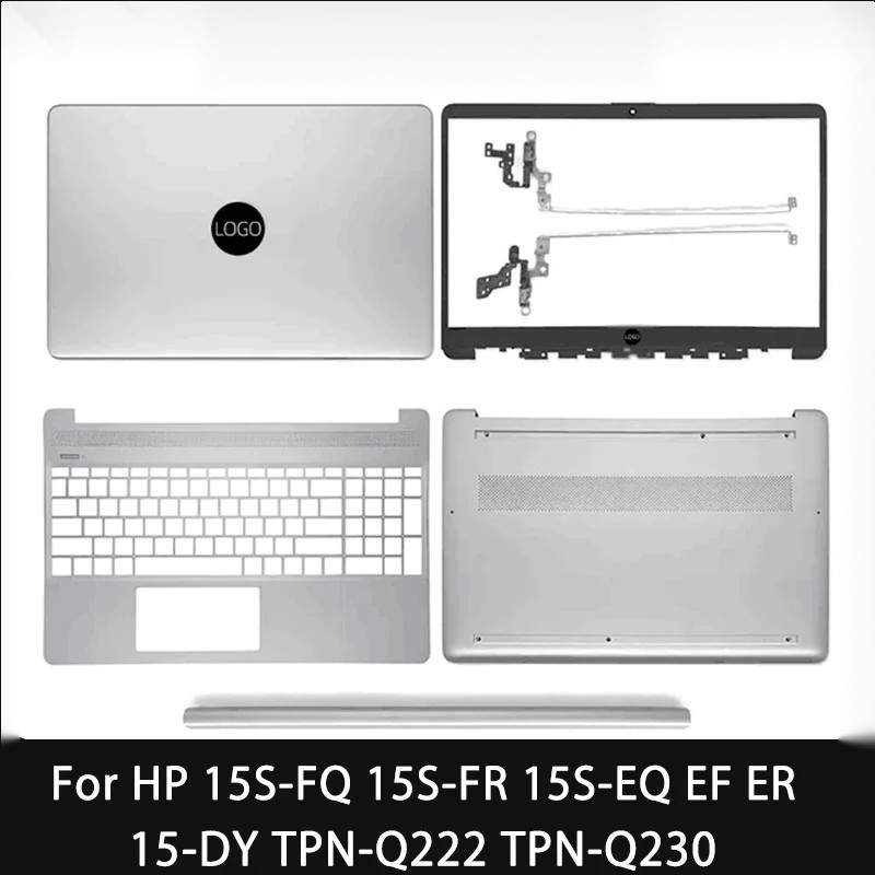 ใหม ่ สําหรับ HP 15S-FQ 15S-FR 15S-EQ 15-EF 15-ER 15-DY TPN-Q222 TPN-Q230 LCD ฝาครอบหลัง Bezel Palmrest Botttom กรณี L63603-001 L63590-001