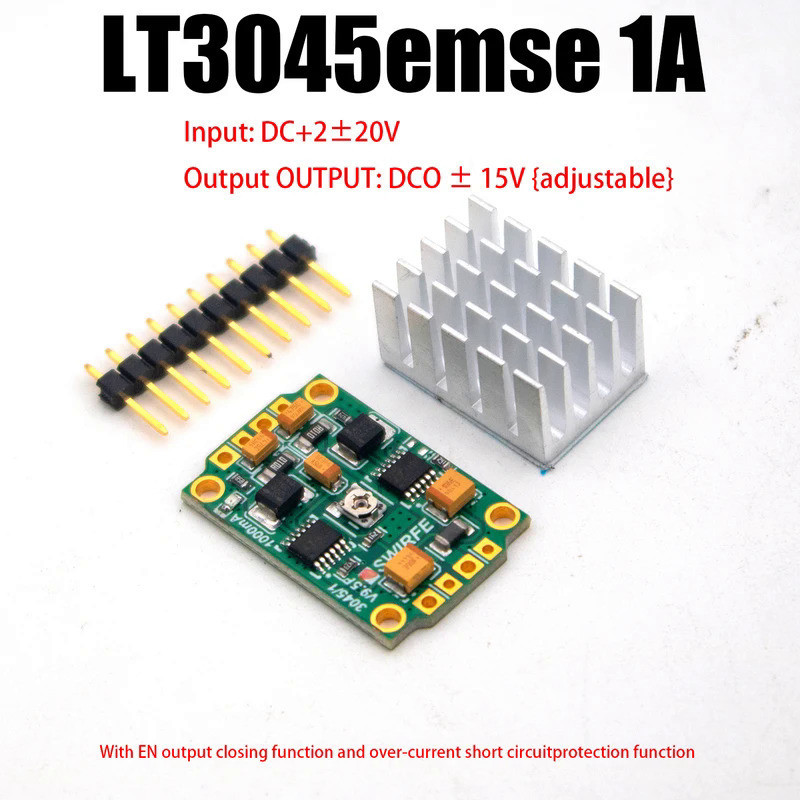Lt3045 1A เสียงรบกวนต ่ ํา RF Linear ควบคุมแหล ่ งจ ่ ายไฟปรับโมดูล DC 3.3V 5V 9V 12V 15V Hifi Audio DAC เครื ่ องขยายเสียง OP AMP