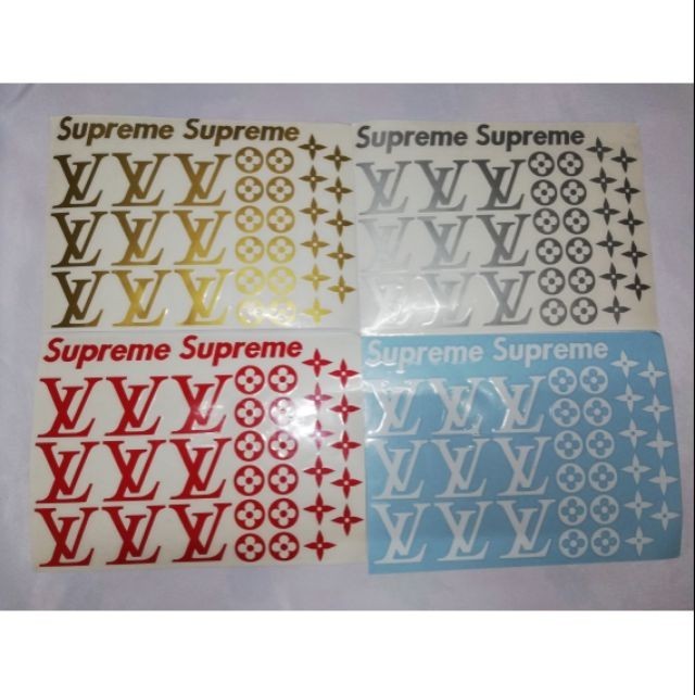 สติ๊กเกอร์ LV Supreme Custom 14cm x 20cm