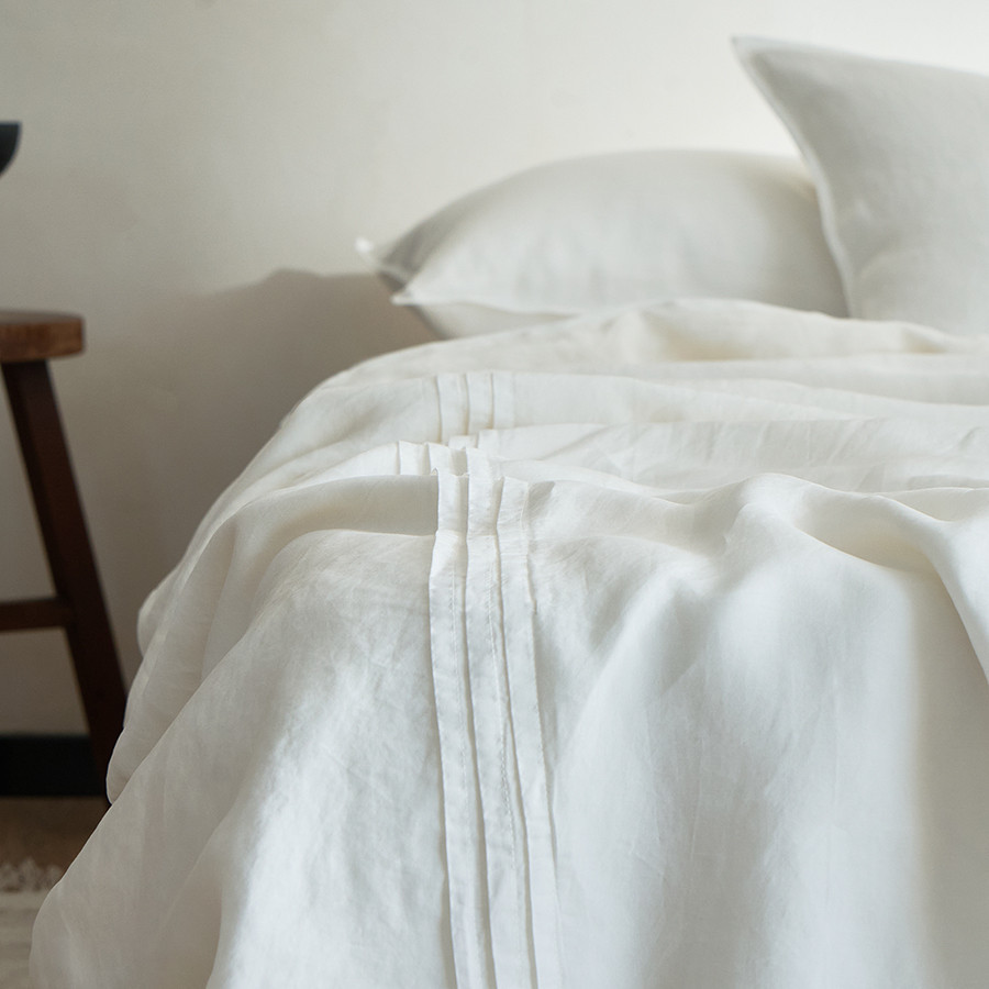 สไตล์ญี่ปุ่นสีทึบมินิมอล 100% ออสเตรีย เทนเซล ผ้านวม 1600ที สัมผัสเย็นเรียบและเนียนเดี่ยว/ราชินี/กษัตริย์ /ซูเปอร์คิงไซส์ผ้าไหมน้ําแข็งผ้านวม - รูปที่ 3